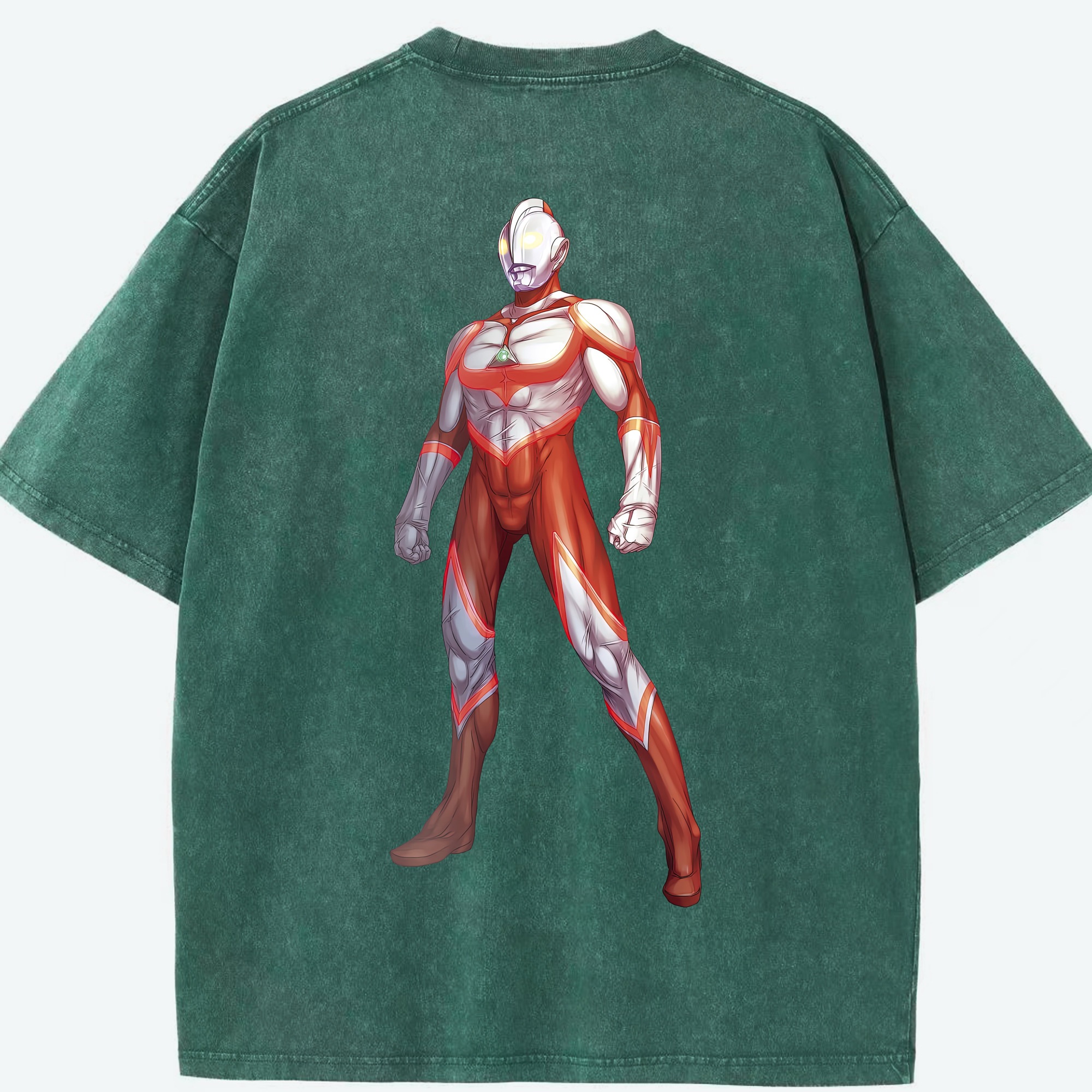 （画像用） ウルトラマン Ultraman 綿100% ヴィンテージ風 半袖Tシャツ（背面プリント）
